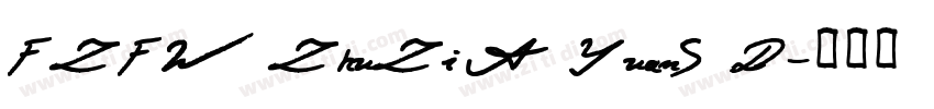 FZFW ZhuZi A YuanS D字体转换